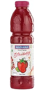 Manama Strawberry Flavored Crush,1Ltr