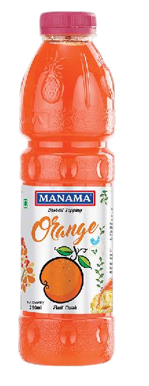 Manama Orange Flavored Crush,1Ltr